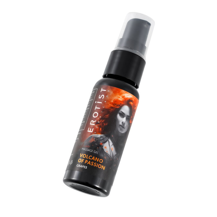 Гель Erotist с эффектом вибрации VOLCANO OF PASSION: GRAPES (со вкусом виноград), 25 мл