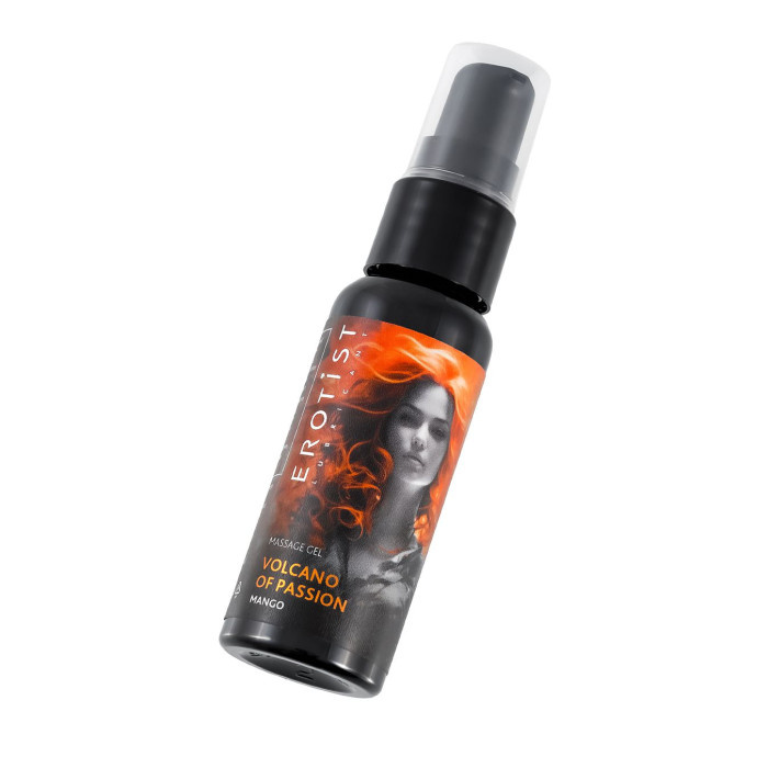 Гель Erotist с эффектом вибрации VOLCANO OF PASSION: MANGO (со вкусом манго), 25 мл