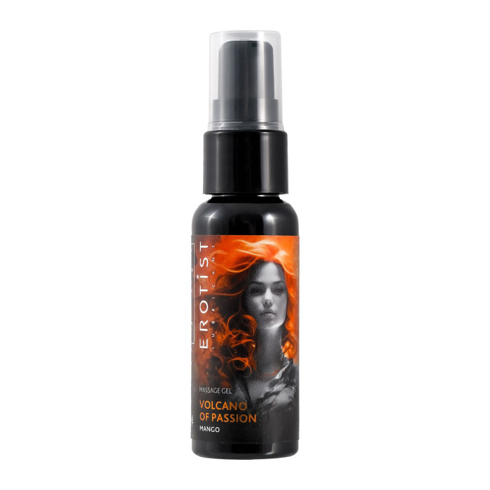 Гель Erotist с эффектом вибрации VOLCANO OF PASSION: MANGO (со вкусом манго), 25 мл